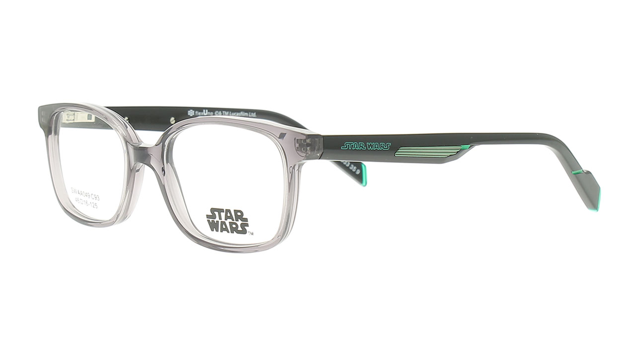 Paire de lunettes de vue Opal-enfant Swaa049 couleur gris - Côté à angle - Doyle